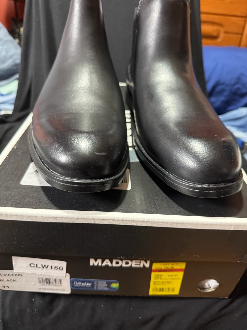 Steve Madden Men's Black Chelsea Boots